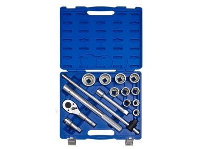 KING TONY ZESTAW NASADEK 3/4'' 14CZ KRÓTKIE 22-50MM 12-KĄT,GRZECHOTKA