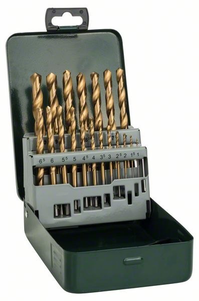 BOSCH ZESTAW WIERTEŁ DO METALU HSS-TIN 19 SZT. 1-10MM BOSCH ZESTAW WIERTEŁ DO METALU HSS-TIN 19 SZT. 1-10MM