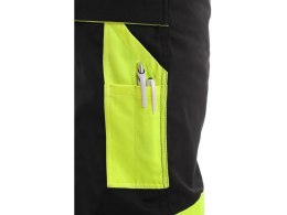CXS SPODNIE CXS DO PASA SIRIUS BRIGHTON CZARNO-ŻÓŁTE ROZM.56