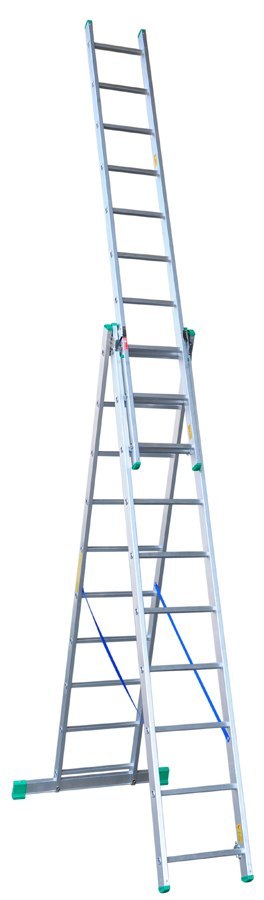 DRABEX DRABINA ALUMINIOWA 3-ELEMENTOWA 675CM 10+10+10 SZCZEBLI DRABEX DRABINA ALUMINIOWA 3-ELEMENTOWA 675CM 10+10+10 SZCZEBLI