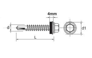 UN WKRĘT SAMOWIERTNY IMPAX Z EPDM #3.5MM RAL3005 4.8*19MM UN WKRĘT SAMOWIERTNY IMPAX Z EPDM #3.5MM RAL3005 4.8*19MM