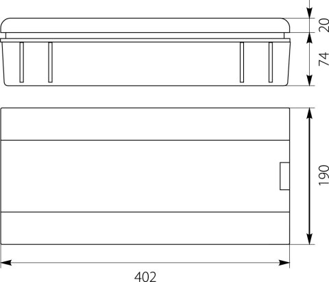 ELEKTRO-PLAST ROZDZIELNICA MODUŁOWA 1X18 PODTYNKOWA IP40 SRP-18 2.4 ELEKTRO-PLAST ROZDZIELNICA MODUŁOWA 1X18 PODTYNKOWA IP40 SRP-18 2.4