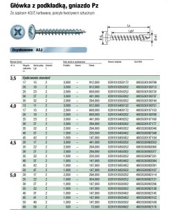 SPAX WKRĘT PODKŁADKOWY (500) 5.0*60 PZ 2 BIAŁY OCYNK