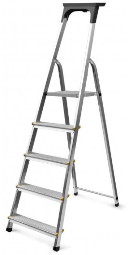 BRAKET DRABINA ALUMINIOWA WOLNOSTOJĄCA EASY 215CM 6 STOPNI+PODEST BRAKET DRABINA ALUMINIOWA WOLNOSTOJĄCA EASY 215CM 6 STOPNI+PODEST