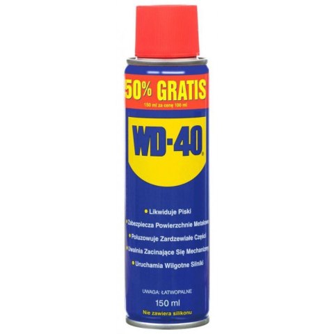WD-40 PREPARAT WIELOFUNKCYJNY WD-40 100ML +50% GRATIS WD-40 PREPARAT WIELOFUNKCYJNY WD-40 100ML +50% GRATIS