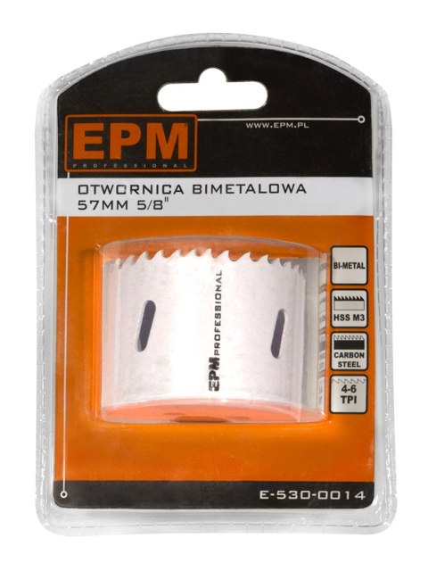 EPM OTWORNICA BI-METALOWA 57MM UCHWYT 5/8'' EPM OTWORNICA BI-METALOWA 57MM UCHWYT 5/8''