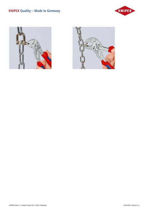 KNIPEX SZCZYPCE-KLUCZ 180MM KNIPEX SZCZYPCE-KLUCZ 180MM