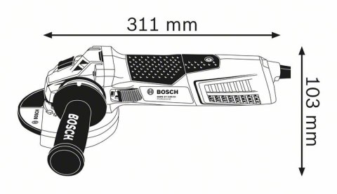 BOSCH SZLIFIERKA KĄTOWA 125MM GWS 19-125 CIE 1900W BOSCH SZLIFIERKA KĄTOWA 125MM GWS 19-125 CIE 1900W