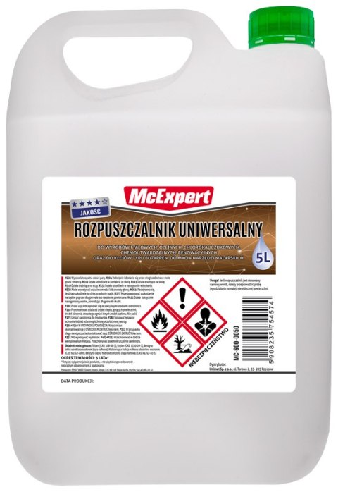 MC EXPERT ROZPUSZCZALNIK UNIWERSALNY DC 5L MC EXPERT ROZPUSZCZALNIK UNIWERSALNY DC 5L
