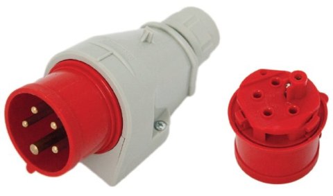 TAREL WTYKA IZOLACYJNA STAŁA 32A 400V 3P+Z IP44 TAREL WTYKA IZOLACYJNA STAŁA 32A 400V 3P+Z IP44