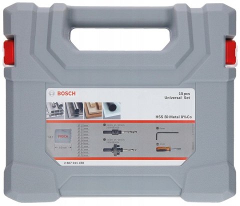 BOSCH ZESTAW OTWORNIC 14 SZT. HSS BI-METAL 19-76MM BOSCH ZESTAW OTWORNIC 14 SZT. HSS BI-METAL 19-76MM