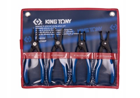 KING TONY ZESTAW SZCZYPIEC DO PIERŚCIENI SEGERA, 4SZT. ETUI KING TONY ZESTAW SZCZYPIEC DO PIERŚCIENI SEGERA, 4SZT. ETUI