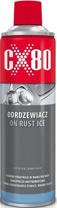 CX-80 ODRDZEWIACZ Z EFEKTEM ZAMRAŻANIA ON RUST ICE 500ML CX-80 ODRDZEWIACZ Z EFEKTEM ZAMRAŻANIA ON RUST ICE 500ML