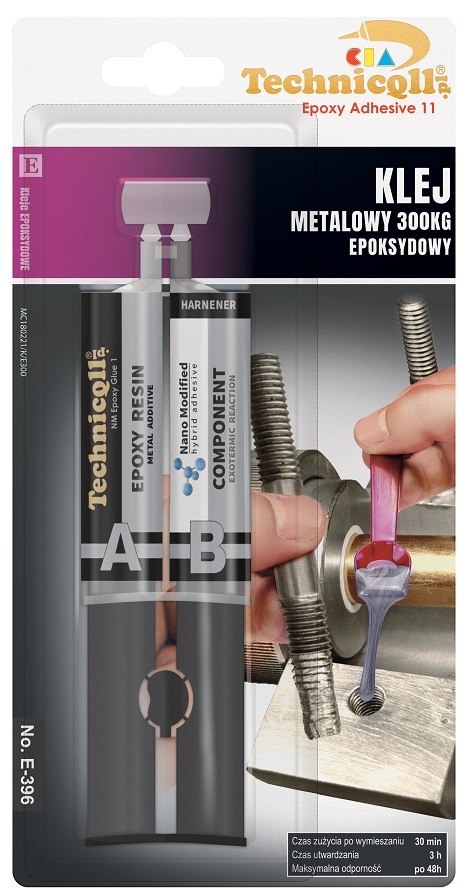 TECHNICQLL KLEJ EPOKSYDOWY METALOWY 300KG 2*12ML TECHNICQLL KLEJ EPOKSYDOWY METALOWY 300KG 2*12ML