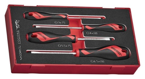 TENG TOOLS ZESTAW WKRĘTAKÓW PŁASKICH TENG TOOLS TEAMD04N, 4SZT. TENG TOOLS ZESTAW WKRĘTAKÓW PŁASKICH TENG TOOLS TEAMD04N, 4SZT.