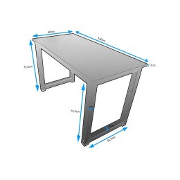 Bituxx Biurko Loftowe 120x60 cm Metalowa Rama Industrialne do Biura i Nauki
